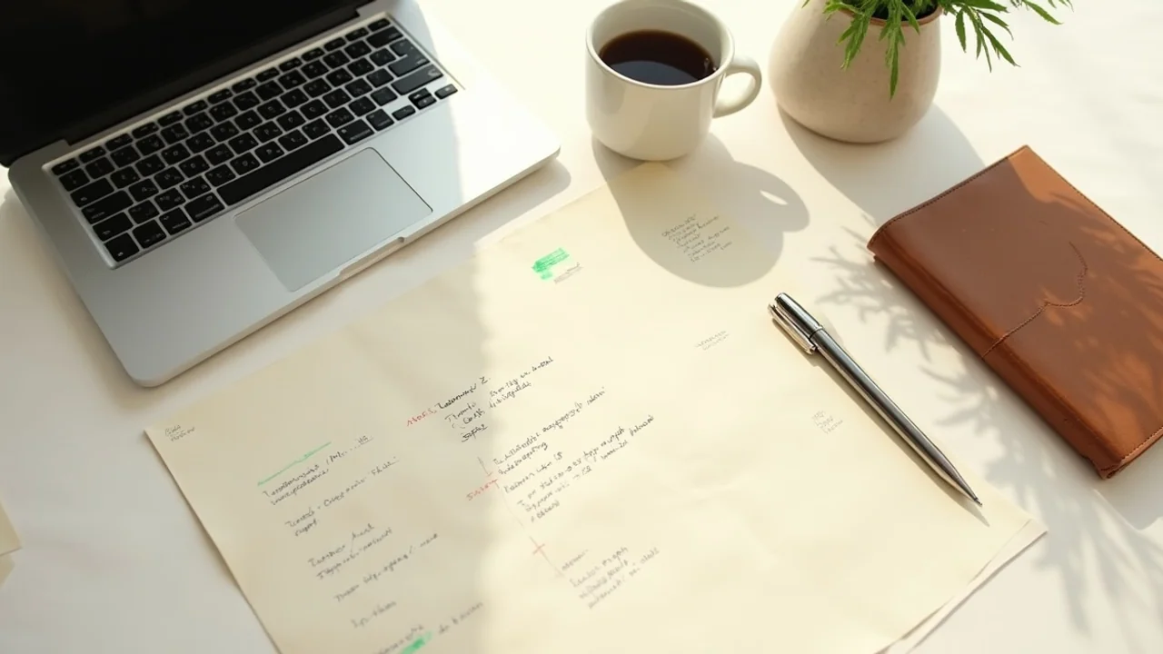 Cursor SDK docs on laptop, integration code sketch on paper