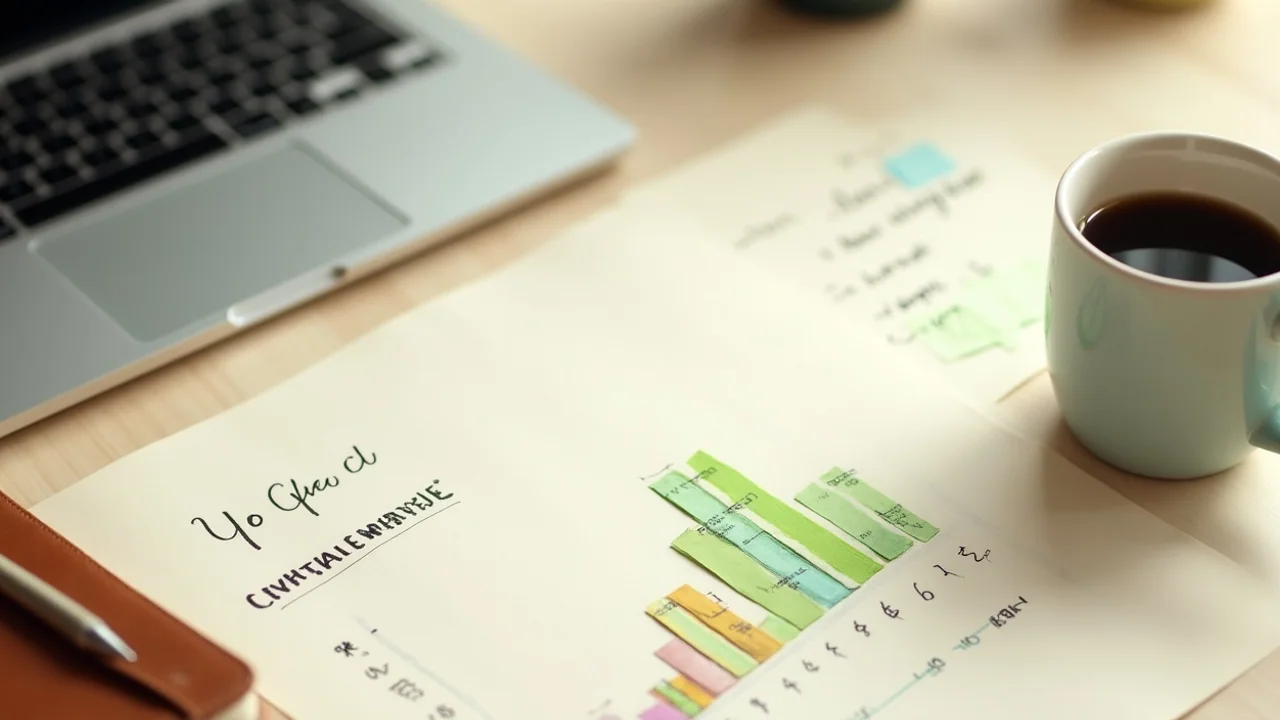 Dataset of 1-person businesses with revenue distribution chart on cream paper showing tier counts