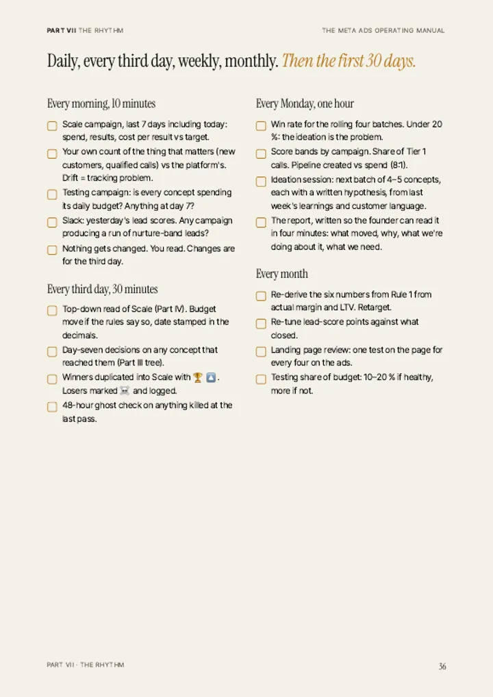 p. 36 · The weekly rhythm