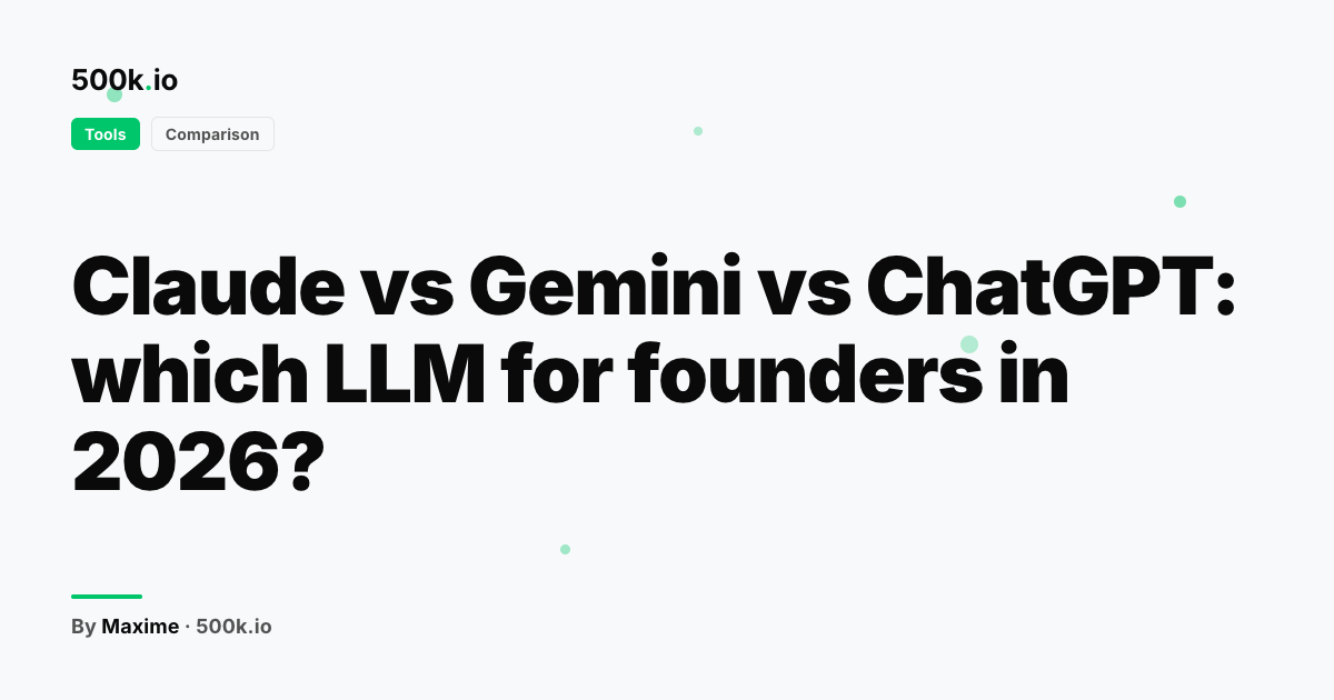 Tools — illustration for "Claude vs Gemini vs ChatGPT: which LLM for founders in 2026?"