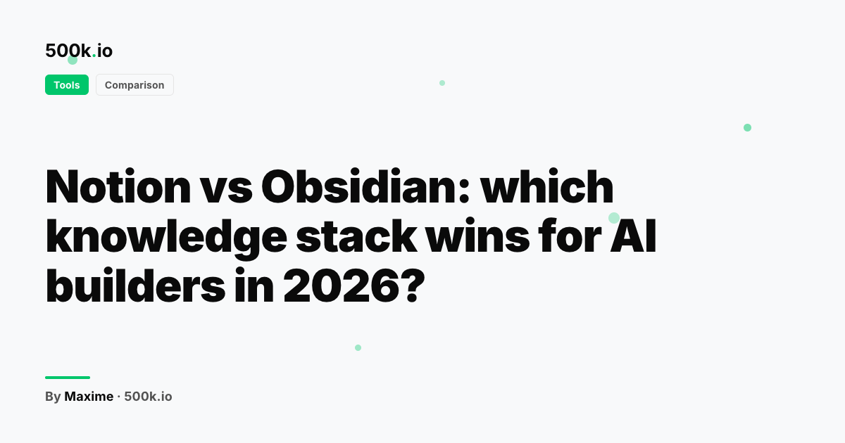 Tools — illustration for "Notion vs Obsidian: which knowledge stack wins for AI builders in 2026?"