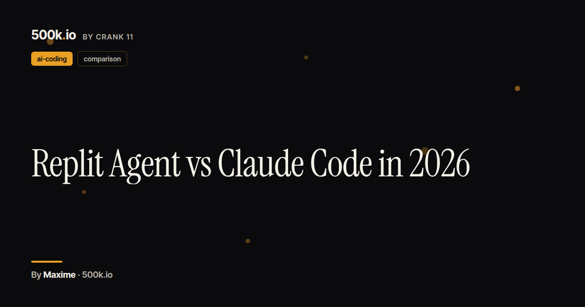 Replit Agent vs Claude Code in 2026 — 500k.io